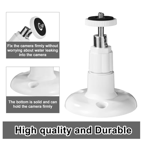 Beveiligingscamerabevestiging voor Ring Stick Up Cam/Ring Indoor Cam, 360 Graden Verstelbare Beveiligingscamera Muurbevestigingsbeugel voor Binnen Buiten Plafond (Camera Niet Inbegrepen) - Afbeelding 4