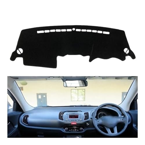 Tapis de tableau de bord Kia Sportage 2011-2015 anti-fissure et chaleur