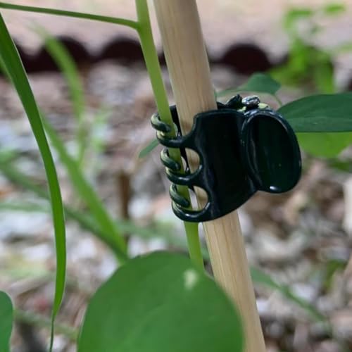 Image of 30 PCS Plant Support Clips for Climbers, Orchids, Vines and Stems | 30 reusable plant clips gently support orchid stems, climbing vines and flower stalks to help plants grow upright