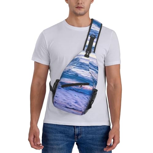 Mochila cruzada MYPIKY tipo sling negra unisex miniatura 7