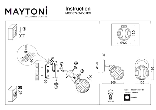 MAYTONI DECORATIVE LIGHTING Daisy Applique