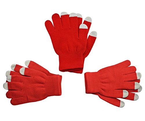 Lilware Set Of 5 Pair Unisex Mittens For Touch Screen Devices. Multi-Coloured #TOP1