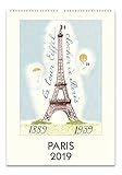 Cavallini Papers & Co. 2019 Paris Wall Calendar, Multicolor