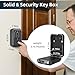 KENRONE Smart Key Lock Box,Outdoor Wall Mount Key Boxs, Fingerprint Password and APP Remote Unlocking, Security Key Safe for Business Owners, Realtors and Hosts (Gunmetal Gray)