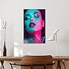 sinyumoney Neon Glow Portrait Poster Decorative Canvas Posters Wall Art Room Decor Modern Aesthetic Poster Supplies Home Decoration 08x12inch(20x30cm) #2