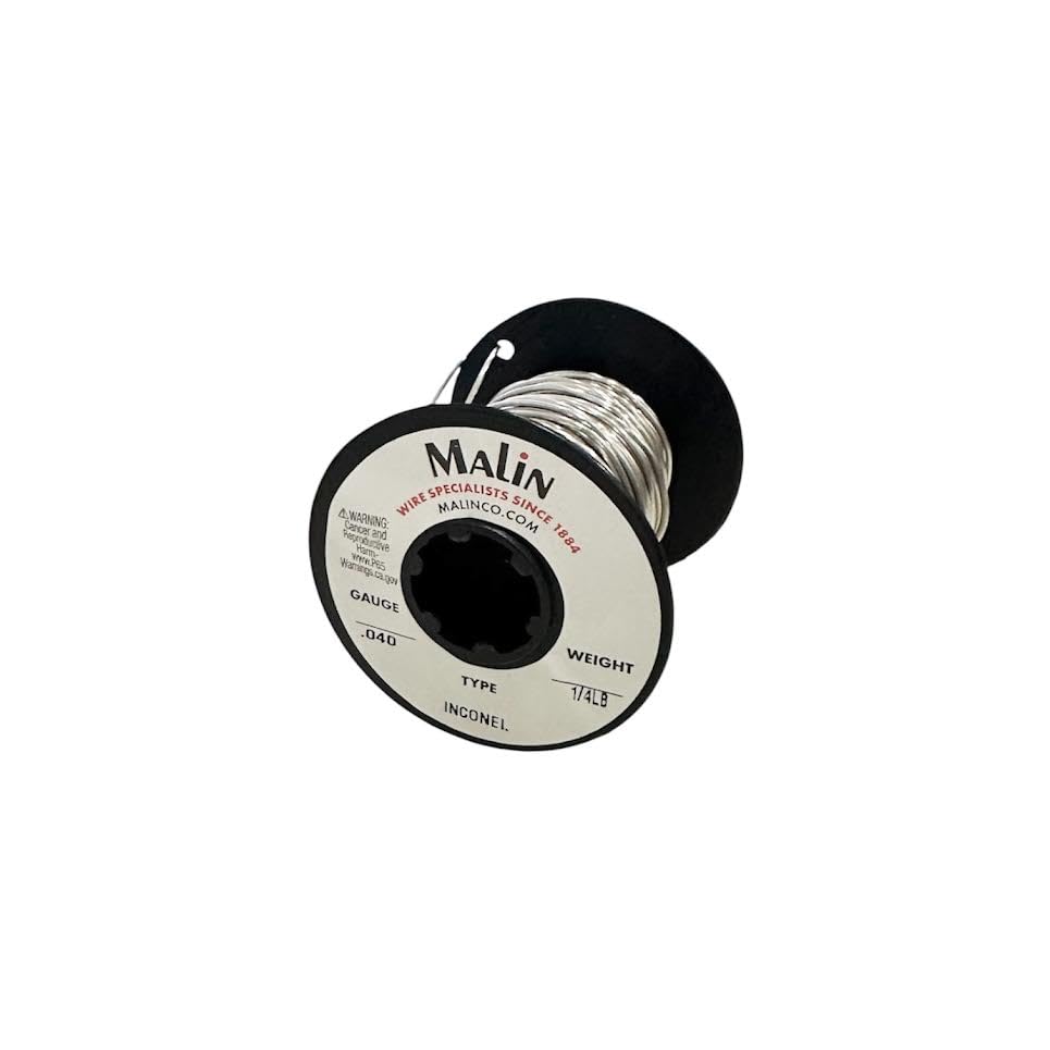 Malin Inconel Aerospace Lockwire/Safety Wire 0.040 with Clamptite Tool CLT01