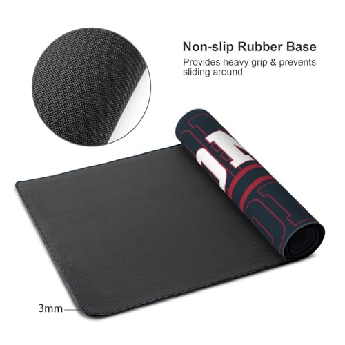 Image of ANTKING Houston Mouse Pad Custom Name and Number Desk Pad for Men Women Youth Gifts