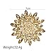 Rhinestone Large Flower Brooches Pins for Women Fashion Sparkly Crystal Sunflower Statement Brooch Unique Wedding Party Suit Dress Jewelry Accessories (Yellow)