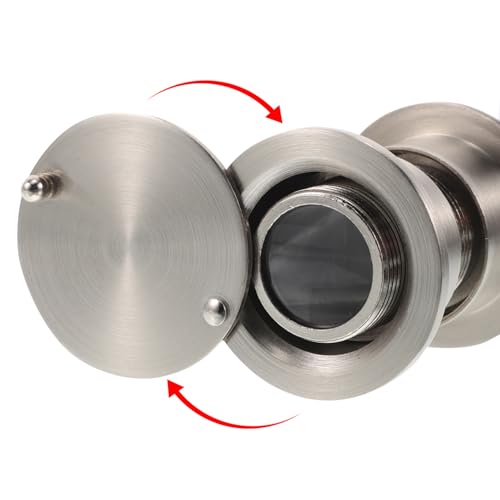 Mirilla Mikikit Heavy Duty con cubierta protectora trasera, lente gran angular de alta definición para puertas frontales de hogar, oficina y hotel, diseño resistente a manipulaciones miniatura 3