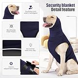 Hundeangstweste Hoodie - Hundemantel für Donner, Feuerwerk, Tierarztbesuche und Trennung - Warmer Hundemantel Reflektierende Hundeweste, Anti-Angst-Weste für Hunde mit hohem Kragen (XXL)