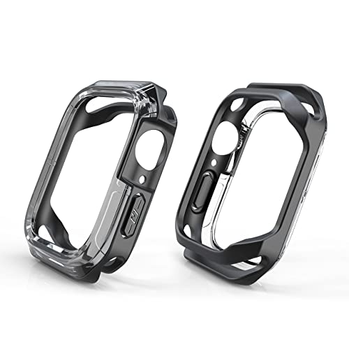 Capa Case shock proof Para Apple Watch series + pelicula de gel tamanhos 41/40/44/45 MM (45MM)