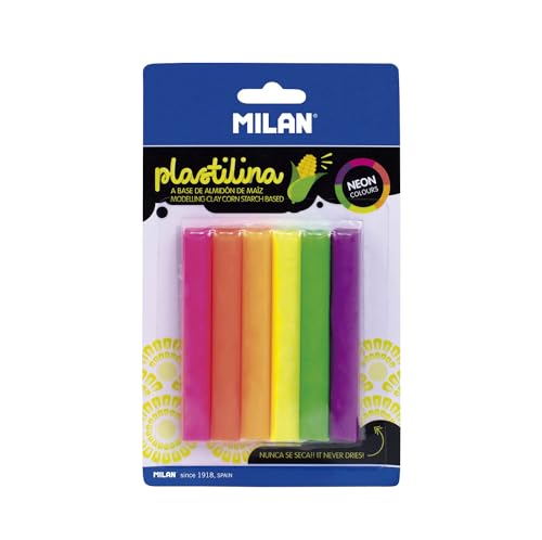 MILAN- 6 barritas plastilina (70 g), Small (FACTIS, S.A. 914706N)