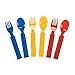 Brick Party Fork & Spoon Utensils Silverware Set - 16 pieces- Brick and Building Block Birthday Party Supplies