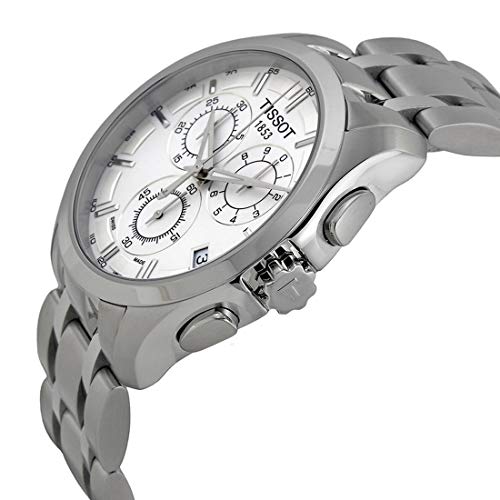 Image of Tissot Men's T035.617.11.031.00 Analog Couturier Stainless Steel Watch,Dial-Silver