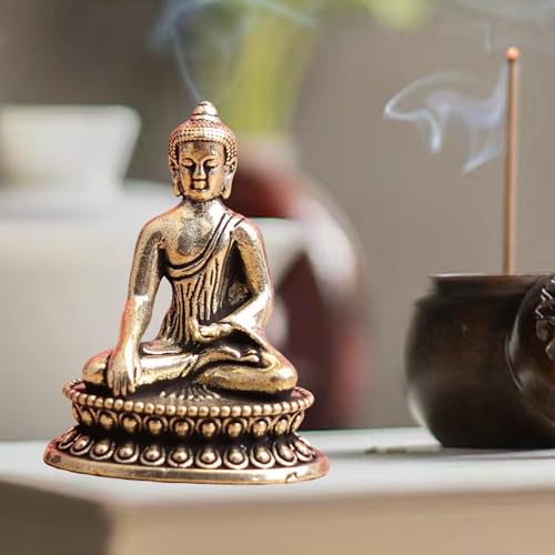 Estatua de Buda Shakyamuni de Bronce para Meditación miniatura 2