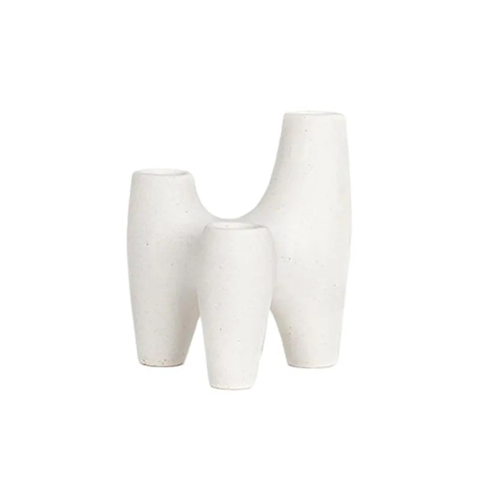 Bougies d'aromathérapie et décoration de la maison avec la paire de bougeoirs en céramique triangle