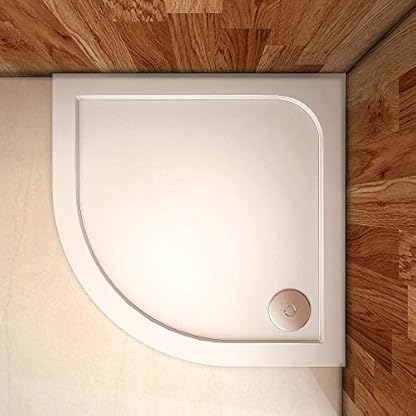 Aica Sanitär Duschtasse Duschwanne 90x90cm Viertelkreis Weiß mehrere Außenmaßen