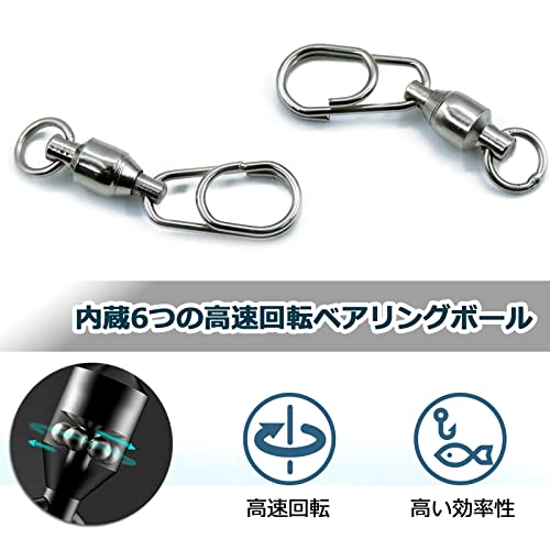 9KM DWLIFE スイベル スナップ ボールベアリング ステンレス