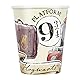 Unique Party 23936EU - Papierbecher - 266 ml - Harry Potter Party - 8er-Pack, Multicolour