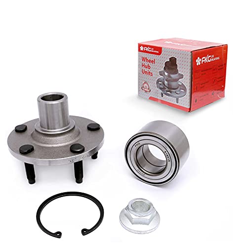 FKG 518515 Front Wheel Bearing Hub Assembly fit for 2001-2012 Ford Escape, 2001-2011 Mazda Tribute, 2005-2011 Mercury Mariner, 5 Lugs