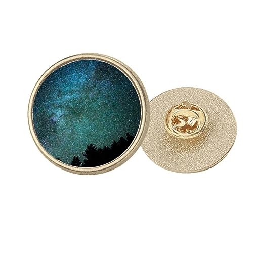 Broche clip métal doré pour fixer vos foulards sans les abîmer avec motif étoiles sombres