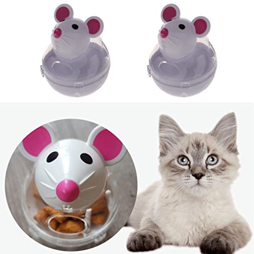 Copo de plástico em forma de mouse Serenable 2 peças, recipiente para armazenamento de alimentos, ro
