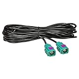 Hochwertiges RG174-Kabel tomzz Audio 1600-016 Fakra Antennen-Verlängerung 2m 200cm Fakra Buchse (F) auf Fakra Buchse (F), Kabel RG174, Typ Z codiert