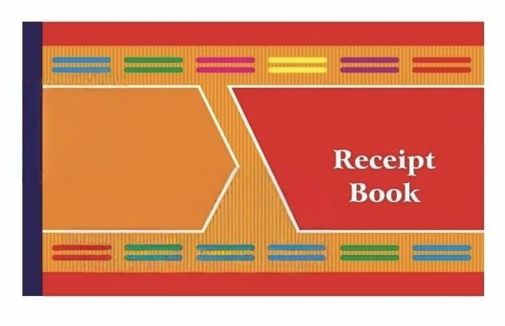 SEJASCOLLECTIONS | Pack of 2 | Cash Receipt/Money Receipt Book with Duplicate Sheet | 50x2 Sheets (50 Printed + 50 Plain) | 11x19 cm | Ideal for Office, institutes, Shops & General Accounting Purpose 4