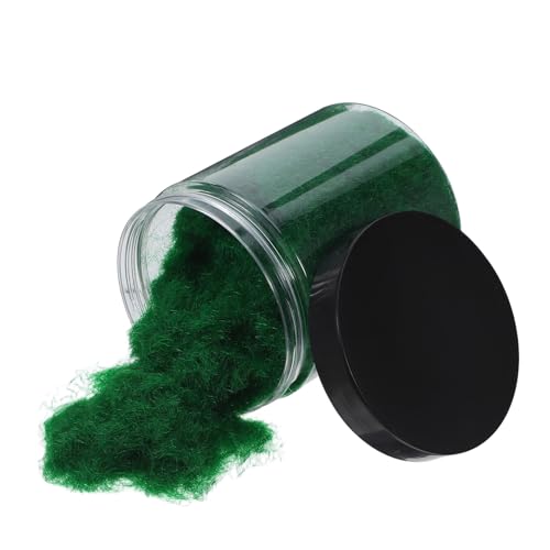 MOTHNUR Polvo de Césped Artificial Musgo Fluorescente Verde, 125 G para Decoración de Jardines, Manualidades DIY y Modelismo Paisajístico, sin Mantenimiento, Textura Suave y Resistente