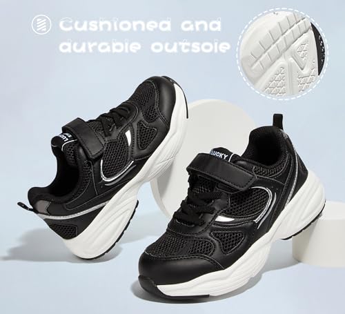 LUCKY STEP Kids Tennis Running Shoes for Children Athletic Sports Gym Lightweight Casual Walking Wide Shoes Toddler School Sneakers4