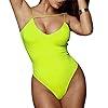 PRIMODA-Womens-Sexy-Neon-Asymmetrical-Spaghetti-Strap-Bodysuit-Top-Deep-V-Neck-Sleeveless-Bodycon-Stretchy-Leotard PRIMODA Women's Sexy Neon Asymmetrical Spaghetti Strap Bodysuit Top Deep V-Neck Sleeveless Bodycon Stretchy Leotard(Neon-Green,S)