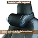 TOPABYTE Car Neck Pillow with Memory Foam Comfortable Ergonomic Design Seat Neck Support Headrest Softness Car Pillow Cushion for Driving, Universal Fit, 1 Piece, Black