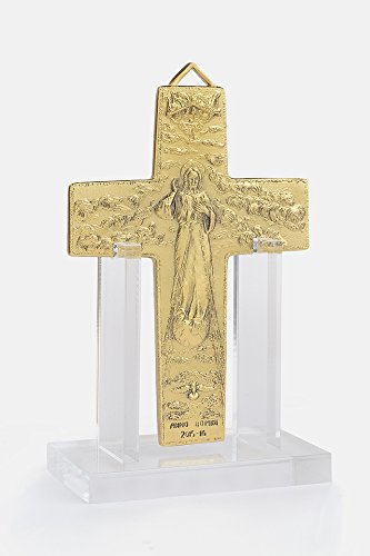 Cross Medal of Divine Misericordia in Golden Bronze