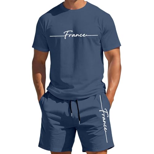 Tenue de sport décontractée homme ensemble t-shirt et short de plage