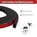 Aroilder Foam Rubber Seal Strip, Self-Adhesive Rectangle EPDM Rubber Weather Stripping for RV, Boat, Auto, Truck, Marine, Garage Doors/Window and More, W:0.5