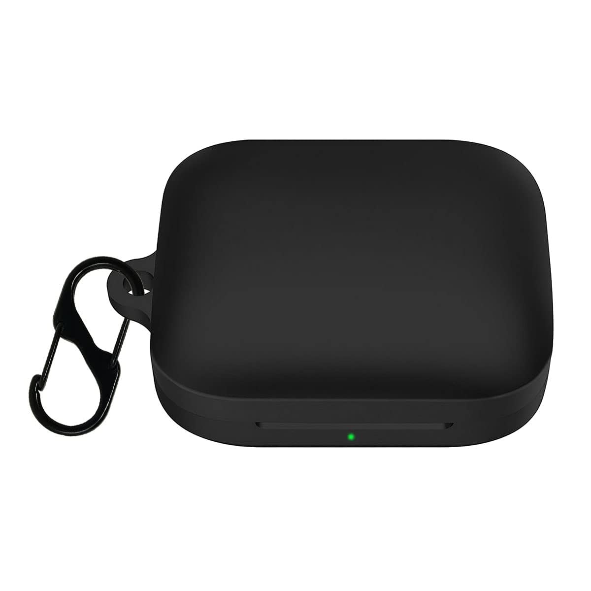 LIRAMARK Silicone Cover Case with Carbiner Compatible with OnePlus Buds Pro 2 (2023) / Oneplus Buds Pro 2R (Green)