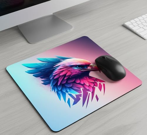 Image of Shivor Artistic Eagle Gaming Mouse Pad | Smooth Control Surface | Heat Resistant Rubber Base | Non Slip Grip | Compatible with Laptop Desktop PC | Desk Mat for Gaming and Work