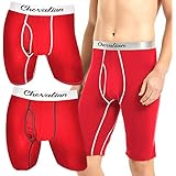 [シュバリアン] 赤 ロング丈 ボクサーパンツ 男性 メンズ 男性用 男の子 スポーツ ブランド 下着セット 還暦 祝 開運 お祝い還暦男性 誕生日 還暦祝い お祝い 還暦お祝いグッズ 還暦にお祝い 還暦のお祝い 還暦のお祝い品 還暦祝いのプレゼント 開運パンツ プレゼント ギフト ロング 赤い 下着 インナー パンツ ショーツ アンダーパンツ ブリーフ 赤いパンツ 男性下着パンツ 赤肌着 セット