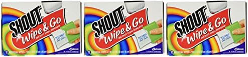 Shout Stain Remover Wipes-12 ct. (Pack of 3) by shout