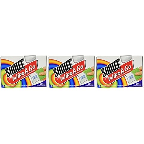 Shout Stain Remover Wipes-12 ct. (Pack of 3) Cover