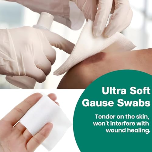 Image of PREMIUM MEDISWAB FROM MEDICA | Sterile Gauze Swab, 7.5 cm x 7.5 cm, 12 Ply | 40 Pieces (10 Pouches X 4)