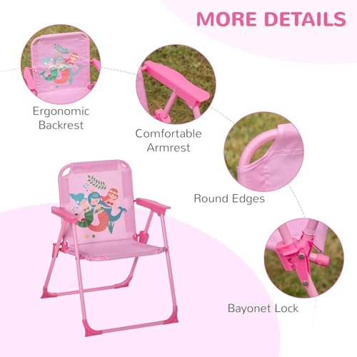 Image of Cartoon Design Kids Beach Chair - Compact, Lightweight & Kid-Friendly Outdoor Chair for Toddlers & Children - Perfect for Kids Camping, Backyard, Beach Days (1Pcs)