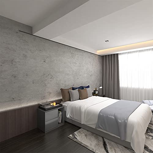 TOTIO Wallpaper with Grey Concrete Structure 60 cm x 9 m Matte Thickening Waterproof SelfAdhesive Wallpaper in Industrial Style Wall Sticker with Cement Pattern DIY Vinyl Decorative Paper for Office - Image 4