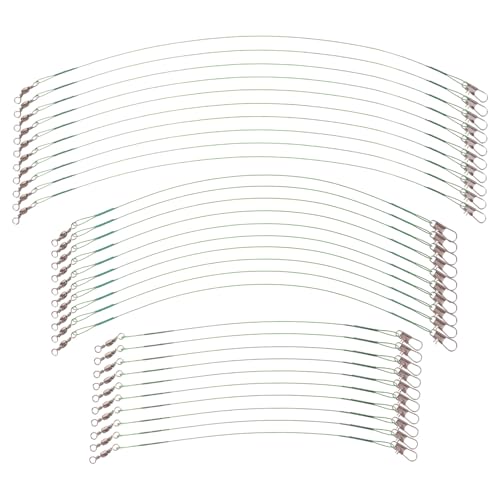 Set 60 pcs Cables Pesca con Mosquetones Acero Verde