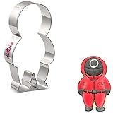 LILIAO Astronaut Cookie Cutter, 5.1'and 4.4',Robot Biscuit Bread Sandwich Cutters, Stainless Steel (Astronaut-S)