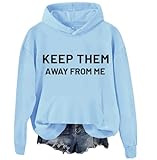 Photo Gallery felpa con cappuccio keep them away from me, keep them away from me, maglietta divertente, blu carolina, l Photo Gallery felpa con cappuccio keep them away from me, keep them away from me, maglietta divertente, blu carolina, l