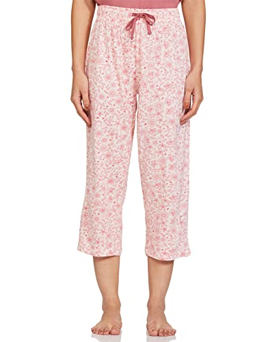 Image of Max Women's Cotton Printed Lounge T-Shirt with Capris