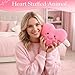 Imagen de Xfrog Peluche de corazón Rosa para San Valentín