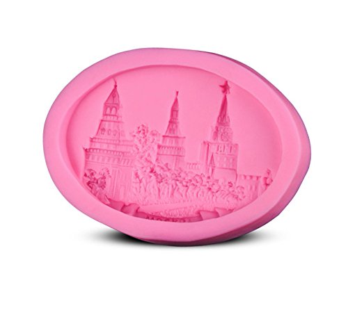 Princess Fairy-tale Castle Skyline Silicone Mold - Custom Decorating Molds from Bakell