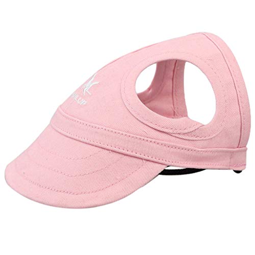 Boné de beisebol esportivo para cães e animais de estimação Flameer Pet com orifícios de orelha para